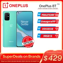 Global Rom OnePlus 8T 8 T OnePlus Official Store 8GB 128GB Snapdragon 865 5G Smartphone 120Hz AMOLED Fluid Screen 48MP Quad 65W
