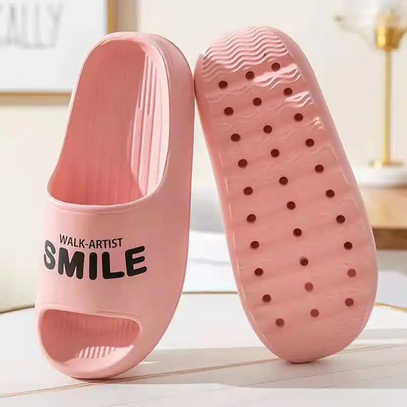 2022 ColorLeisure Man And Women Indoor Bathroom Anti-slip ShoesThick Platform Slippers Summer Beach Eva Soft Sole Slide Sandals 