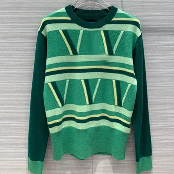 

Pattern Fashion Basic Hit Casual Regular 2019 Female Women Long Sleeve All Match College Wind Hit Hot Sale Sweater
