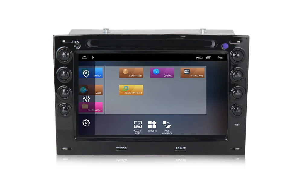 Best NaviFly Android 9.1 car multimedia player 2+32G for Renault Megane2 2003-2010 Autoradio GPS Navigation WIFI BT 4 Core Double Din 14