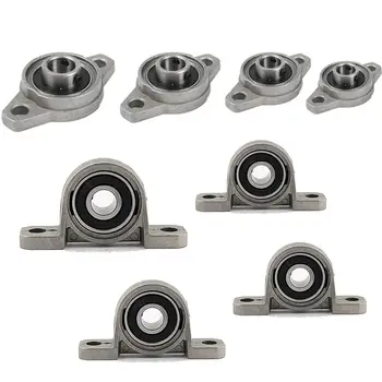 

KP KFL Bore Ball Bearing Pillow Block Mounted Support KFL08 KFL000 KFL001 KP08 KP004 KP005 KP006 Diameter 8mm To 35mm Zinc Alloy