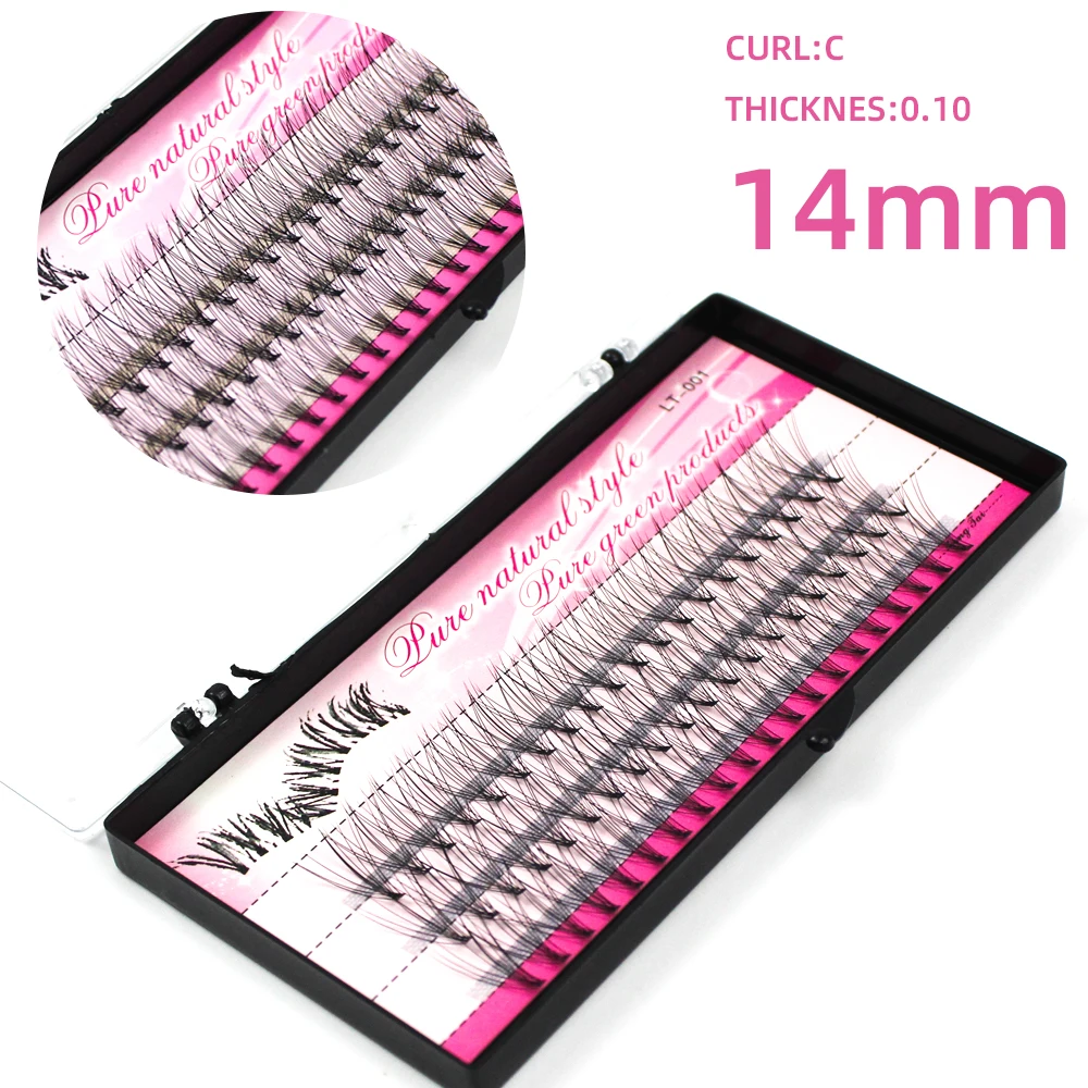 60 Stück Einzelne Cluster-Wimpern Professionelles Make-up Wimpernverlängerung Künstliche Wimpern für Wimpernverlängerungen – Detail 10