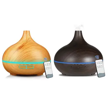

400ml Ultrasonic Aroma Diffuser Essential Oil Electric Air Humidifier Remote Control Mist Maker 7 Color LED Light for Home
