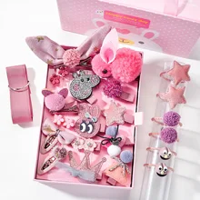 Корейская версия принцессы; головной убор; Шпилька для девочек; 24 шт.; детская шпилька; кольцо для волос; Подарочный комплект; изысканный подарок для дочери