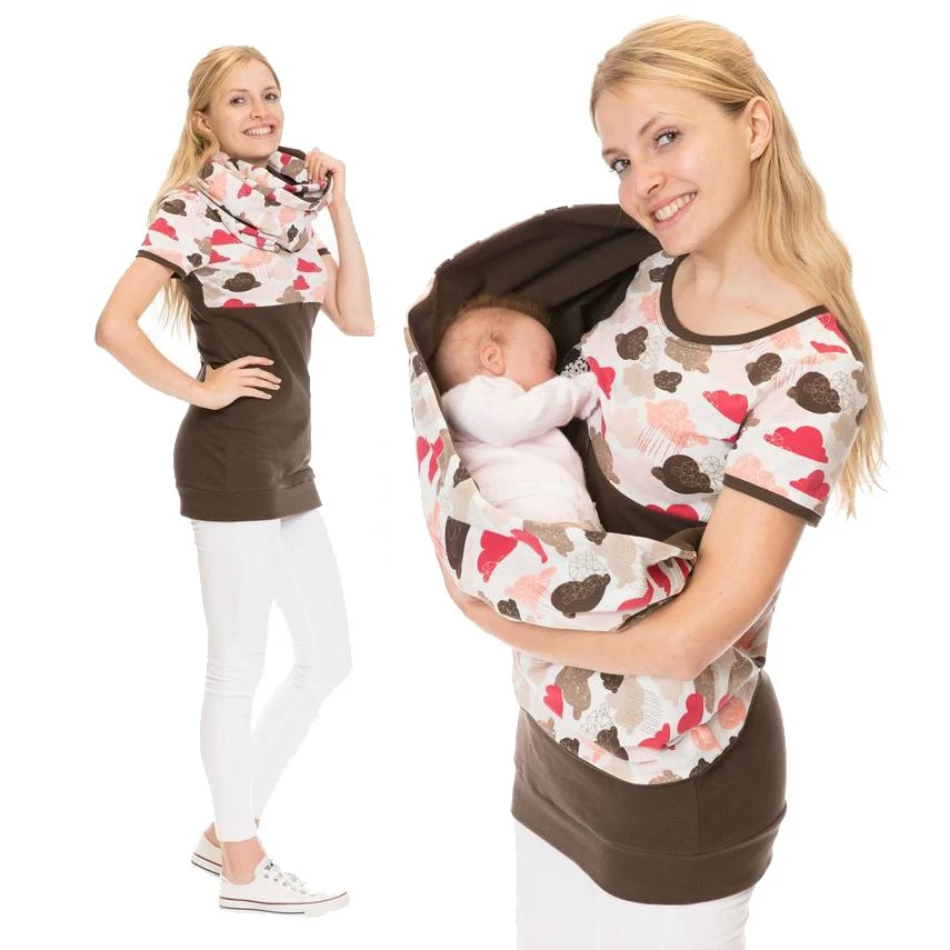 Для грудного вскармливания с капюшоном Топ принт кормящих мам футболка толстовки для беременных лактация одежда для женщин Одежда для беременных - Цвет: 5