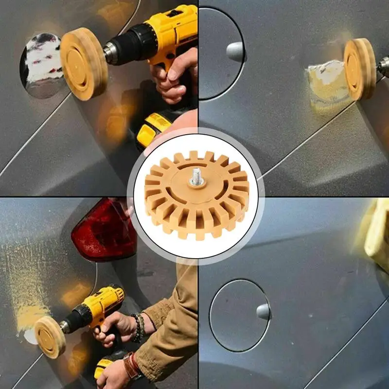 Car Rubber Eraser Wheel Paint Sticker Remover Wheel Decal Glue Tape