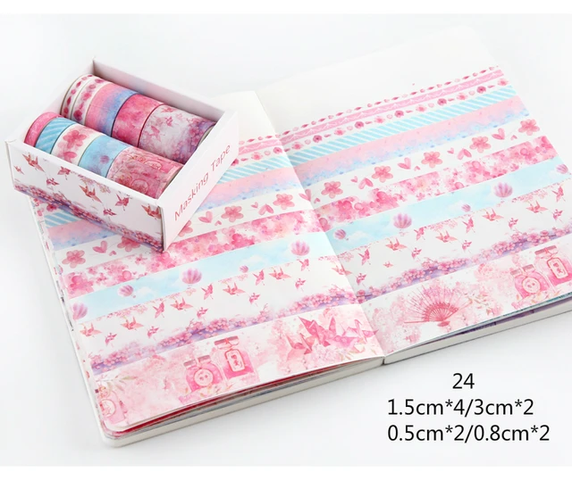 Mr Paper 26 Designs 10pcs/box Cute Cartoon Animals Washi Tapes Scrapbooking DIY Deco Creative Japanese Kawaii Masking Tapes 24