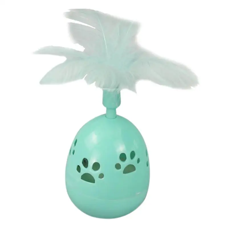 Green Игрушка для питомца кота котенка, катающаяся Когтеточка, мяч Смешные, для кошек и котят, игрушки для игры в куклы, игрушки для домашних животных, игрушки для кошек, перьевые игрушки, Прямая поставка - Цвет: Green
