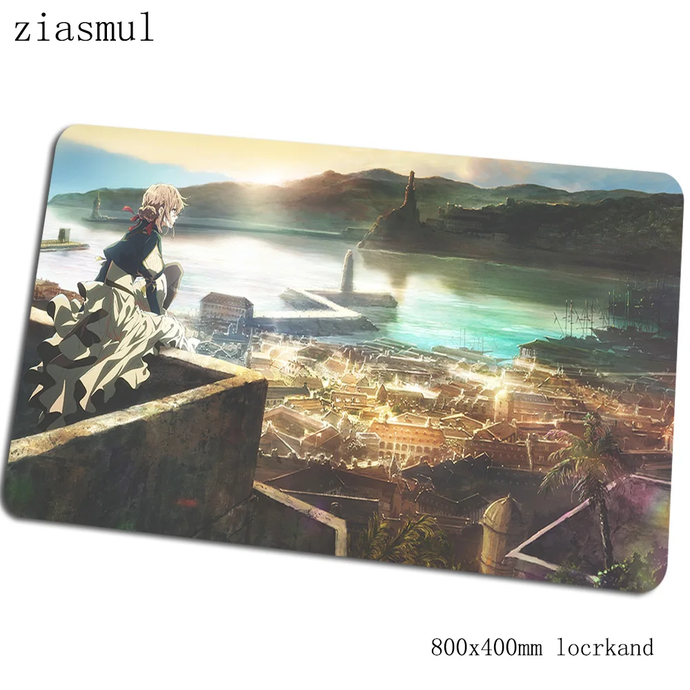 Violet evergarden коврик для мыши 800x400x3 мм коврики для запястья компьютерный Коврик Для Мыши игровые аксессуары Аниме игровые коврики и чехлы pc gamer - Цвет: Size 800x400x3mm