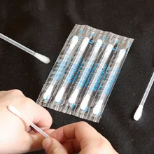 5 шт. одноразовые спиртовые палочки дезинфицированные ватные тампоны для экстренного ухода санитарные женские макияж с хлопковым бутоном наконечником для медицинских