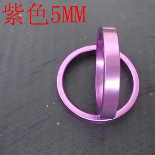 Purple 5mm 1-1/" велосипед разъемы для гарнитуры вилка удлинитель повысить устройства 28,6*5 10 20 мм - Цвет: Purple 5mm