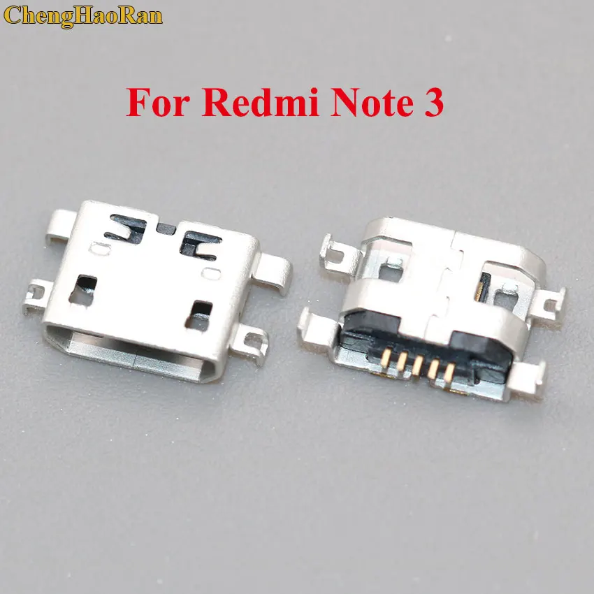 For Redmi Note 3 ChengHaoRan 50 шт потребительских упаковок для микро USB для Xiaomi Redmi Note 1 2 3 4 4A 4X5 6 6A 5A 5pro 5 PLUS S2 2A разъем jack Разъем зарядный порт - Цвет: For Redmi Note 3