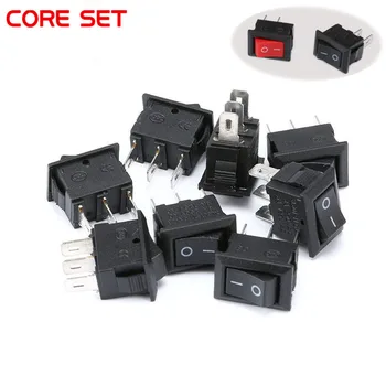 

10PCS 3 Pin 2 Pin 3A 250V 10*15mm Black Button Rocker Switch ON OFF AC 10X15 Mini Rocker Power Switches