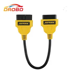 Autool OBD2 16Pin штекер к женскому автомобилю OBD подключение Удлинительный адаптер удлинитель провода кабель для диагностического инструмента