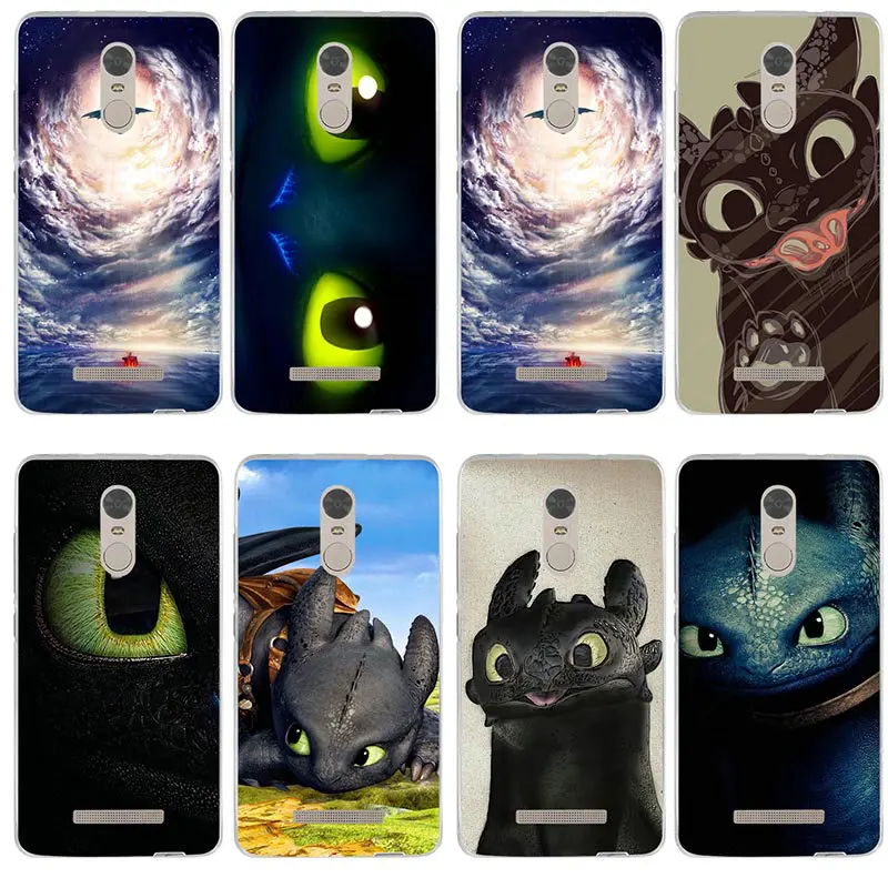 How To Toothless Train Your Dragon Soft TPU Phone Cases Cover for Xiaomi Redmi Note 3 3S 4 4A 4X 5 5A 6A 7 Y3 Go Pro Plus |