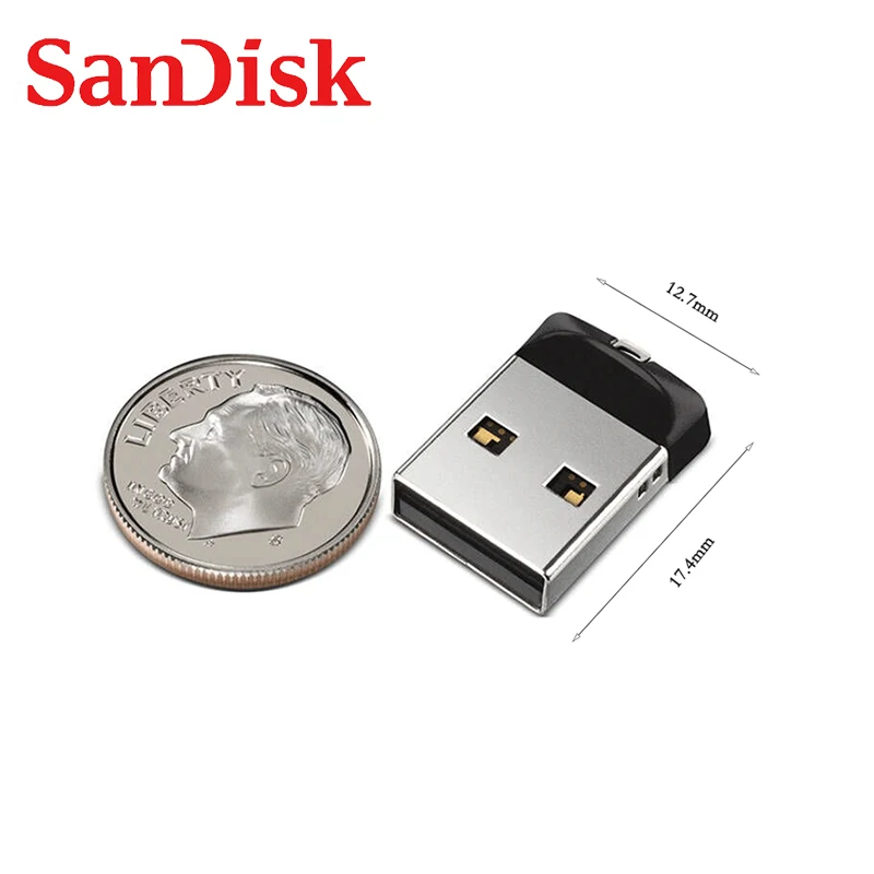 SanDisk SDCZ33 USB 2,0 флеш-накопитель 64 ГБ 32 ГБ 16 ГБ 8 ГБ мини USB флеш-накопитель Флешка u-диск USB ключ для ПК