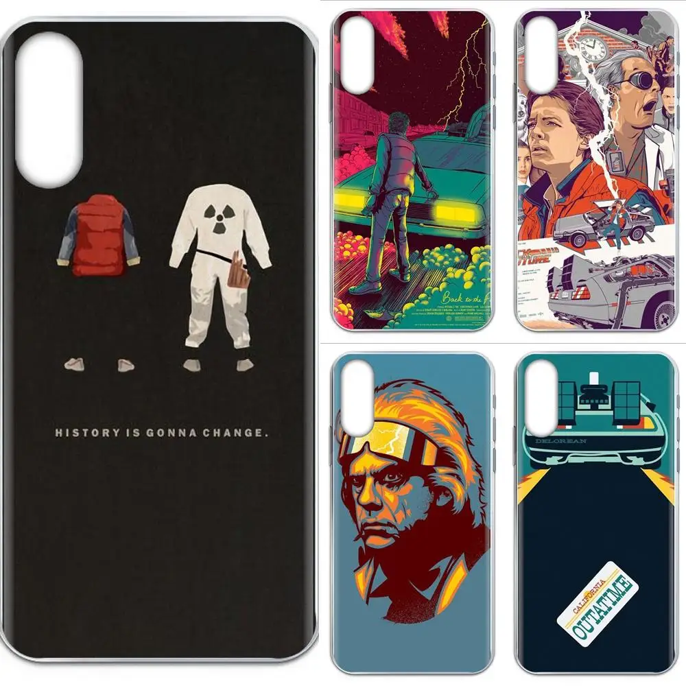 Чехлы с рисунком Назад в будущее машина времени для Motorola G G2 G3 G4 G5 G6 G7 Plus Xiaomi Redmi Note 8