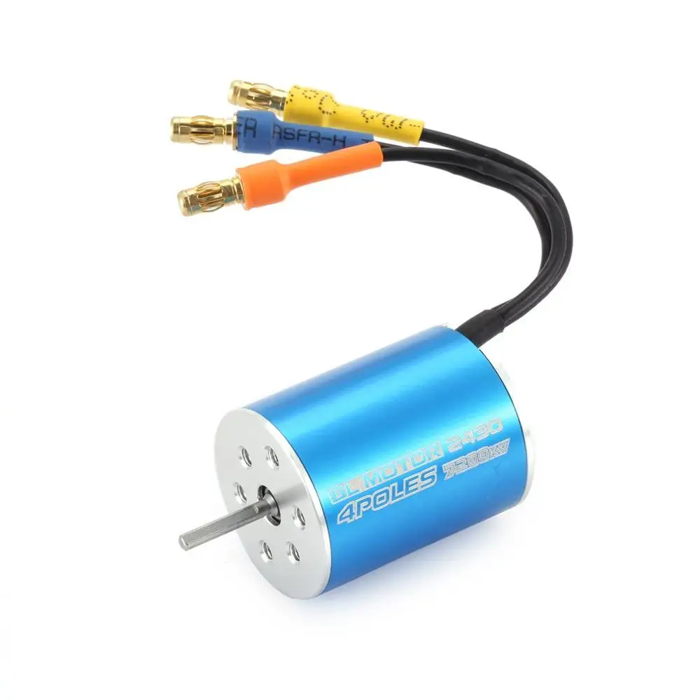 2430 5800KV 7200KV 8200KV 4P бесщеточный двигатель и 25A бесщеточный ESC электрический регулятор скорости для 1/16 1/18 RC автомобиль грузовик