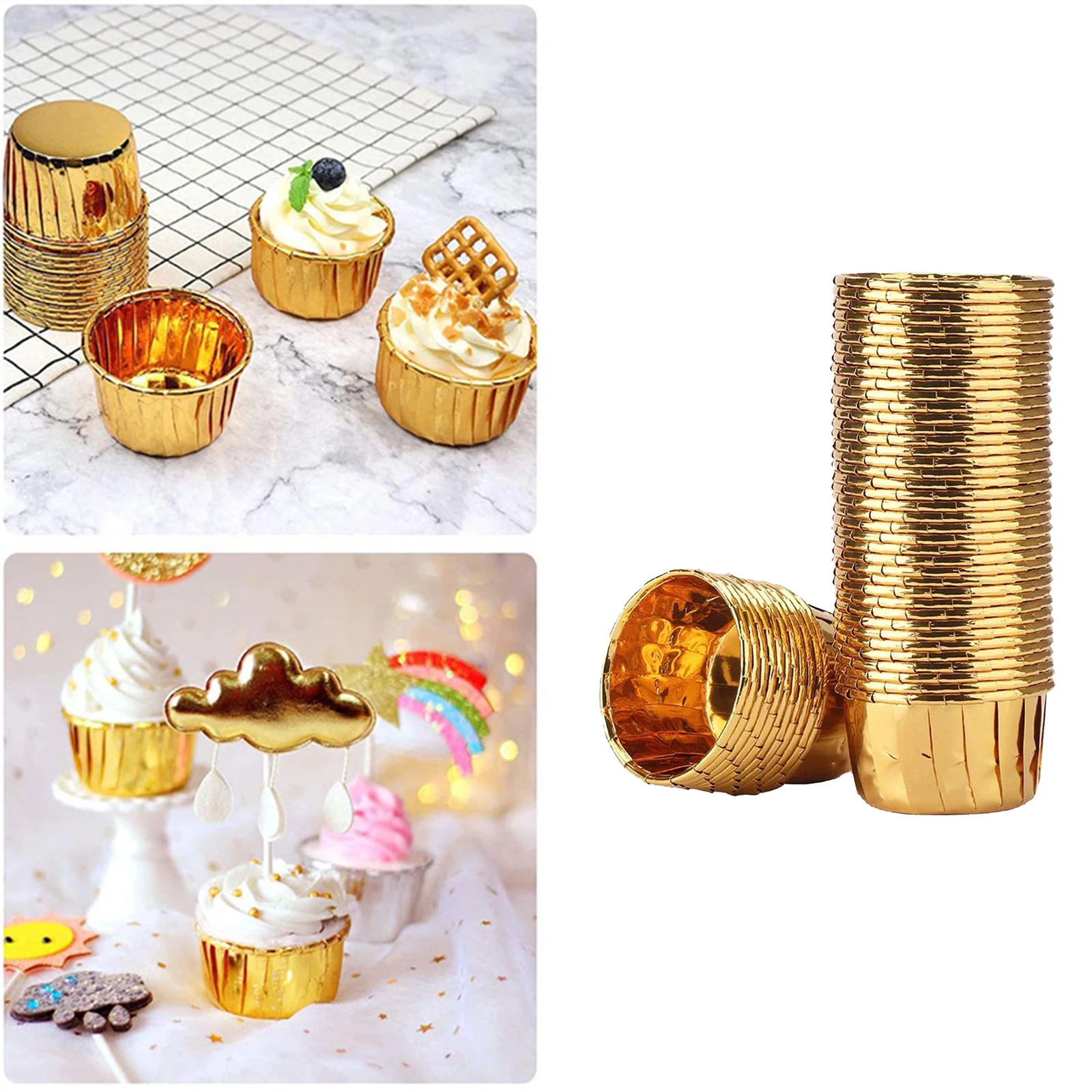 50pcs cupcake wrapper holder party supplies Cake cup wedding decoration kitchen baking tool supplies