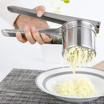 

Stainless Steel Potato Ricer Masher Fruit Juicer Masher Baby Food Strainer Rice Garlic Press Vegetables Press Kitchen Gadgets