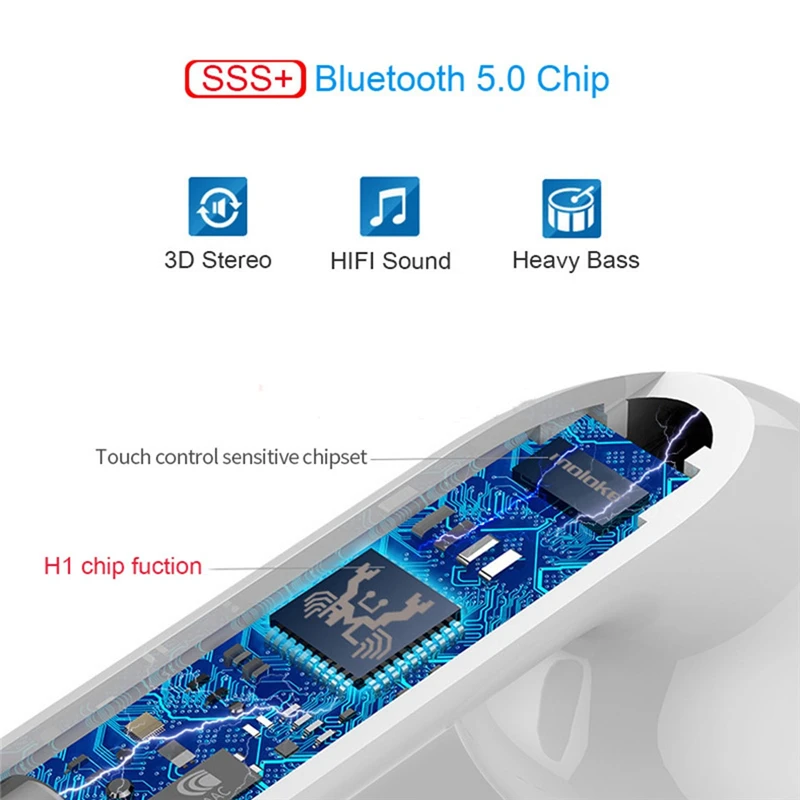Touch i60 TWS Wireless Earbuds Bluetooth 5.0 Earphone For iphone xiaomi wireless earbuds