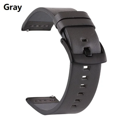 22mm Leather Straps Watchband Wristband For Samsung Gear S3 S2 Sport/For Huawei Watch GT 2 42 46 GT2 Honor Magic Wriststrap