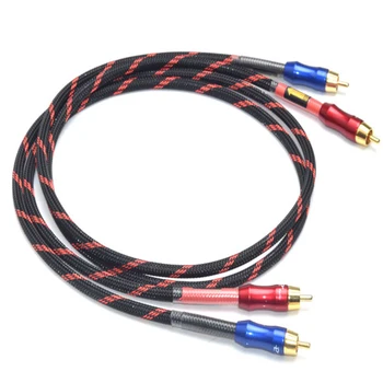 

HiFi RCA Audio Cable HiFi RCA Male To Male RCA Interconnect Cable For Preamp Amplifier DAC CD Player RCA Phono Cable