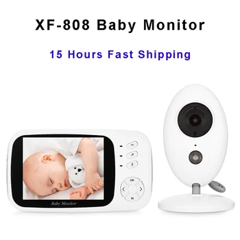 

XF-808 Video Surveillance Baby Phone 3.5 Inch Digital Video Audio Music Infant Camera Temperature Sensor Intercom Baby Monitor