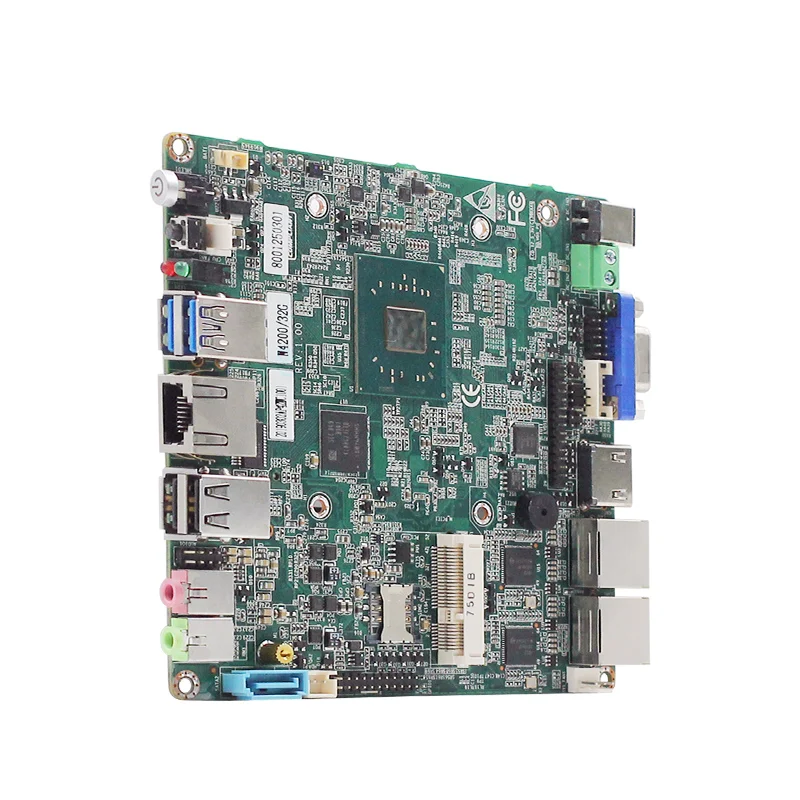 N3940 J3455 N4200 Процессор Мини ПК нано Материнские платы LVDS 4 Гб DDR3 Оперативная память на борту 32/64/128 Гб памяти на носителе EMMC промышленные материнские платы DC12-19V