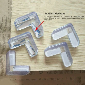 

4Pcs/set Table Corner Baby Safety Products Glass Corner Guards Table Furniture Anti Crash Corner Collision Table Cover Children