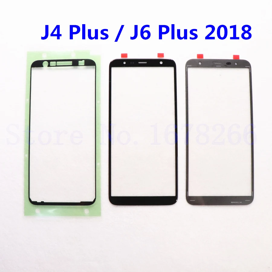 Original touch Screen Front Glass Outer Lens Panel For Samsung Galaxy J4 plus J415 J415F J6+ J6 J610 J610F LCD | Мобильные телефоны