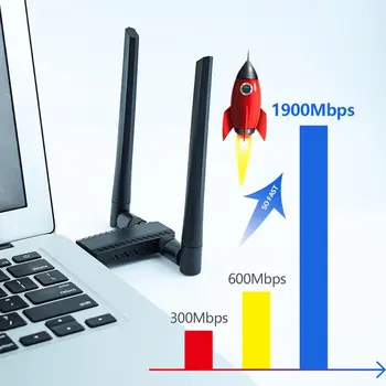

New 1900M High-Power Dual-Band Wireless Network Card USB3.0 Computer Receiver Transmitter Gaming Network Card