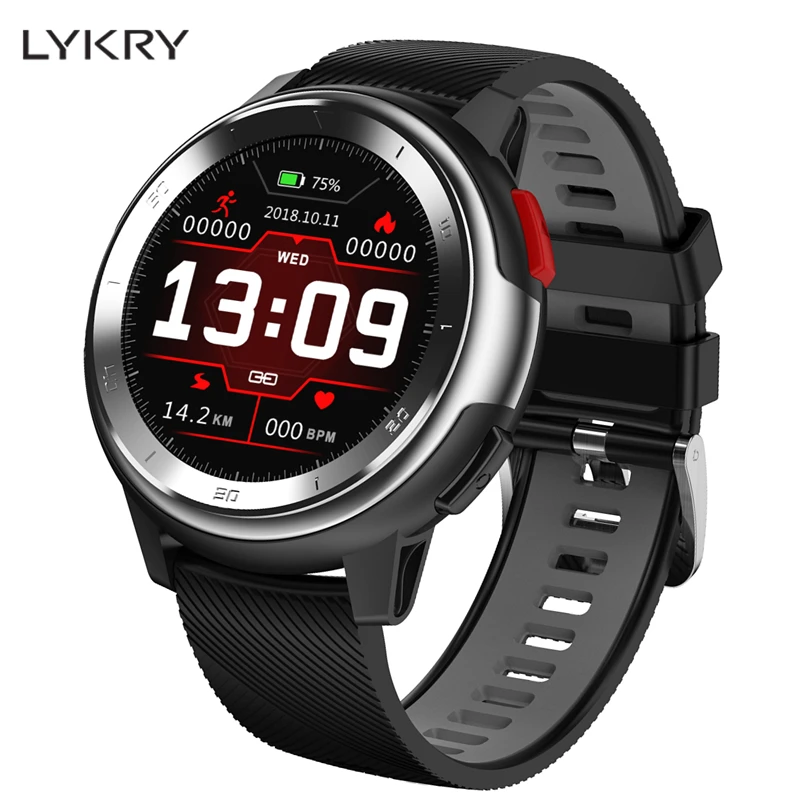 LYKRY DT68 мужские Смарт-часы IP68 Водонепроницаемый фитнес трекер ЭКГ мониторинг сердечного ритма спортивные часы для Xiaomi Honor Phone