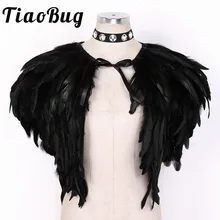 Женская накидка болеро из натурального пера, короткая куртка, топы, блестящие стразы, колье для маскарада, костюмированной вечеринки, свадьбы