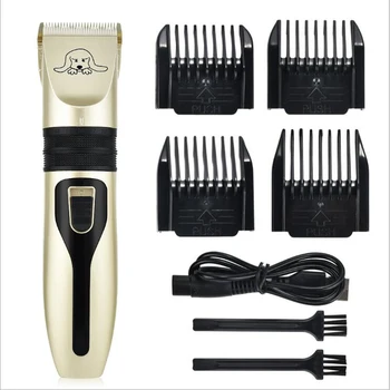 

Electric Pet Dog Clipper Dog Hair Trimmer Kit Rechargeable Pet Dog Cat Low-noise Grooming Shaver Cut Machine Set+Spare Blade