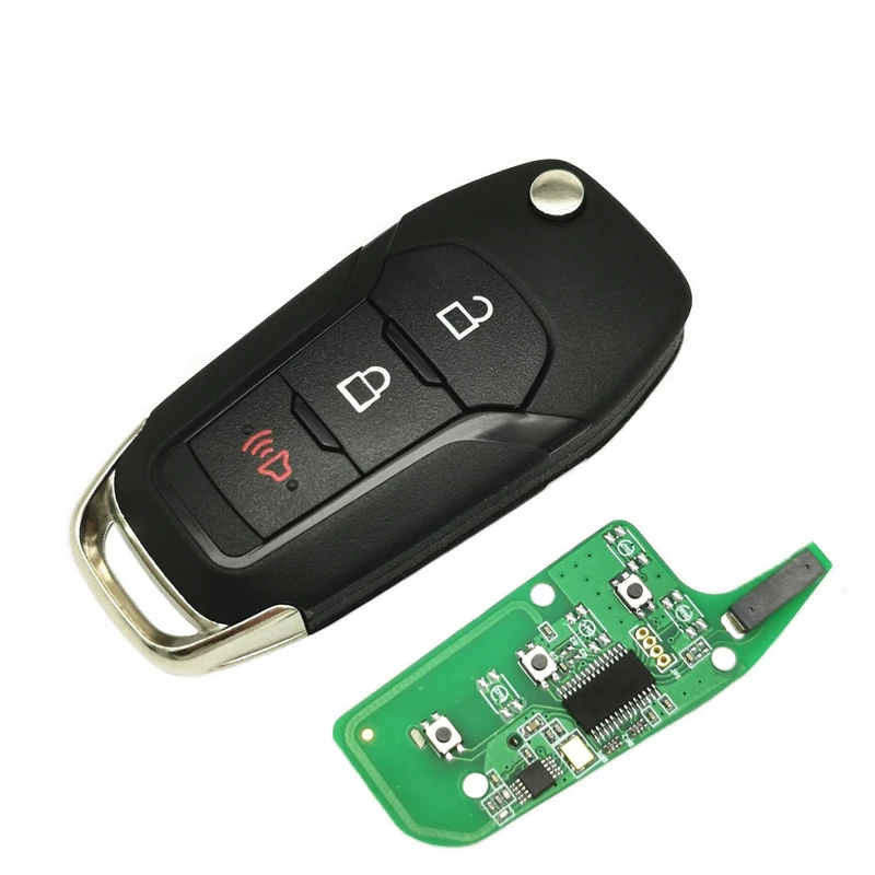 DATONG WORLD CAR REMOTE KEY FOR FORD F150-F550 FUSION EXPLORER N5F-A08TAA ID49 CHIP 315 MHZ AUTO SMART CONTROL HU101 FLIP KEY