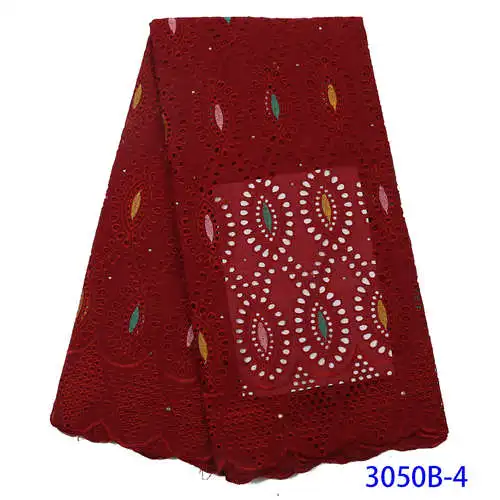 Африканские кружевные ткани высокое качество хлопок сухое кружево французская швейцарская вуаль вышивка кружевная ткань для свадьбы KS3050B - Цвет: Picture 4