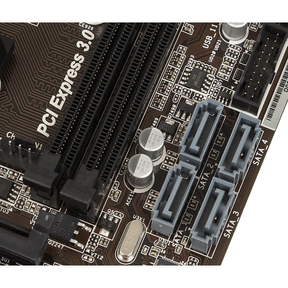 Материнская плата Asrock FM2A68M-HD+ Soc-FM2+ AMD A68H 2xDDR3 mATX AC`97 6ch(5.1) GbLAN RAID+VGA+DVI