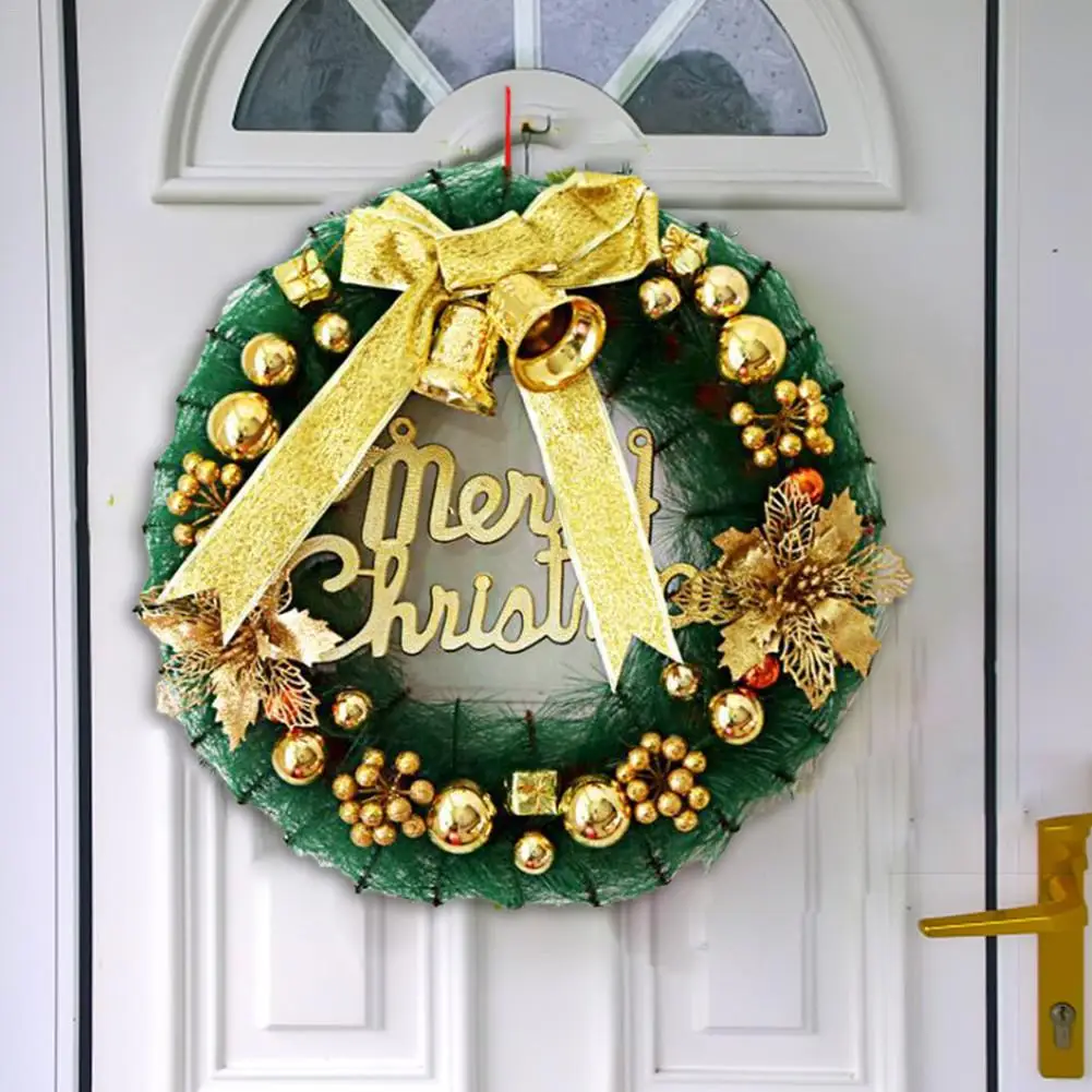 

Christmas Wreath Handmade Rattan Pendant Garland Shopping Mall Christmas Tree Door Decoration Wreath 40CM