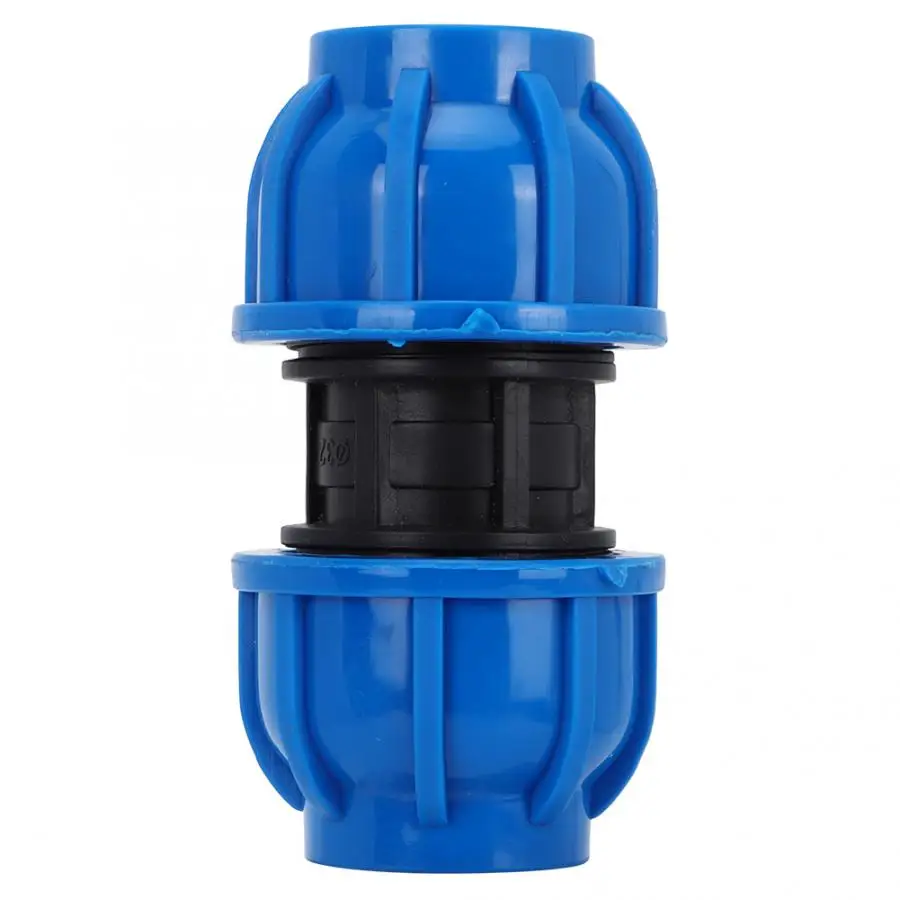 

brass 4Pcs PE Plastic 32mm to 32mm Straight Connector Water Pipe Adapter Fitting Accessories