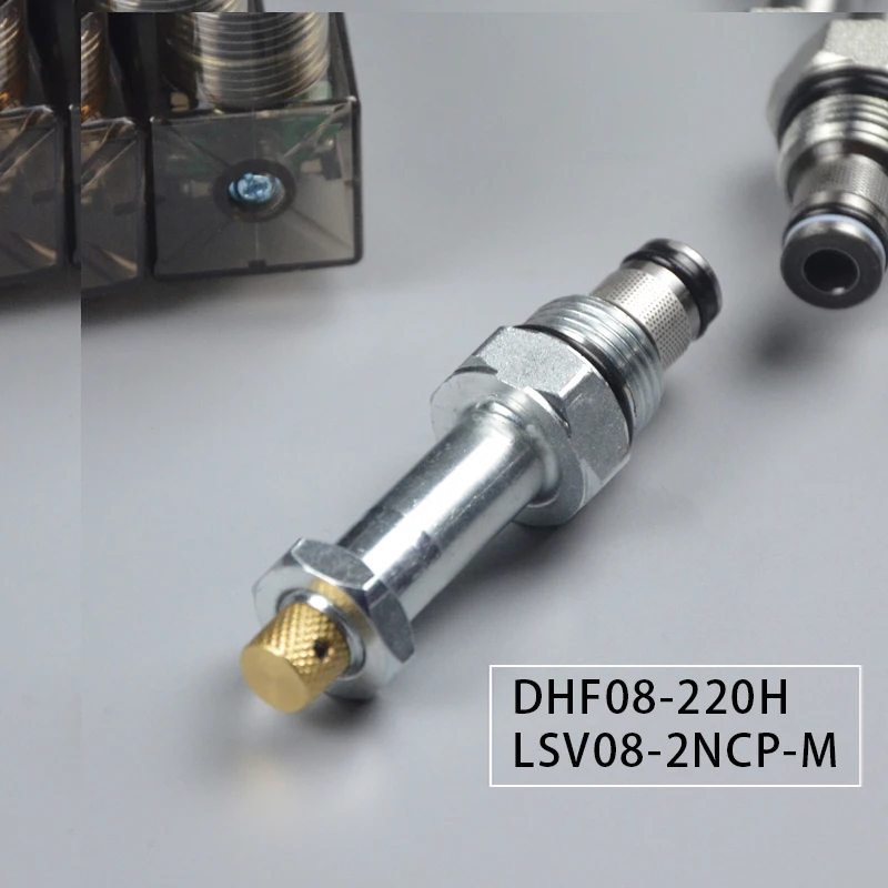 Électrovanne Hydraulique 2 Voies Normalement Fermée DHF08-220H - À Cartouche Filetée - Pour Circuits Huile/eau