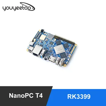 

NanoPC T4 Open Source RK3399 ARM Development Board DDR3 RAM 4GB Gbps Ethernet ,Support Android 8.1 Ubuntu, AI and deep learning