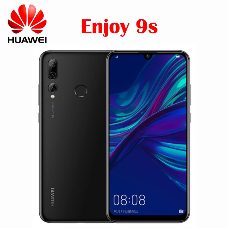 

New Original Huawei Enjoy 9S Mobile Phone Hisilicon Kirin 710 Octa core Android 9.0 OS 6.21 inch 2340*1080P 3 Rear cameras