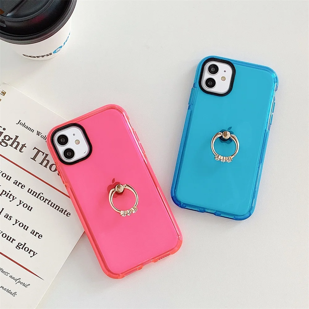 Diamond Ring Holder Phone Case For IPhone Series Fa574 Love Me Some