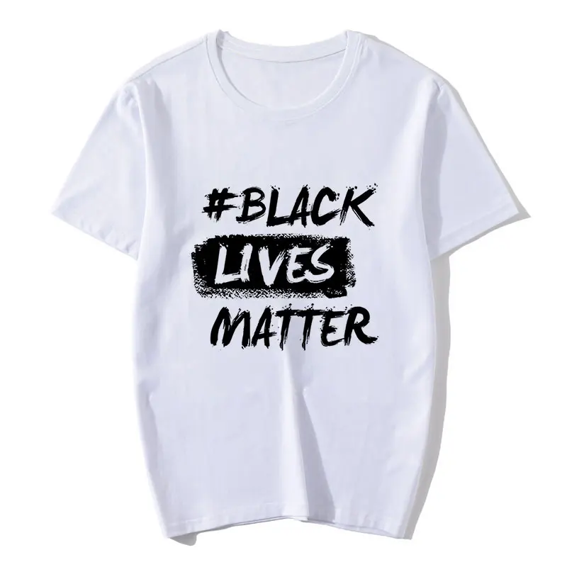 Женская футболка с короткими рукавами черная надписью Lives Matter|Футболки| |