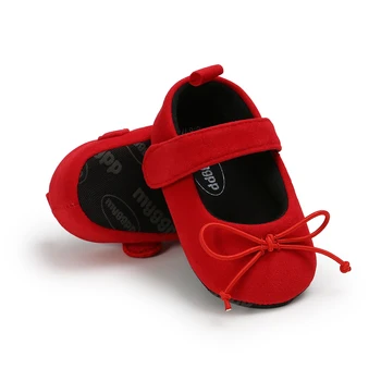 

Infant Baby Girl Shoes Bowknot Anti-Slip Soft Sole Hook First Walkers Casual Toddler Infant Baby Girl Kids Shoes