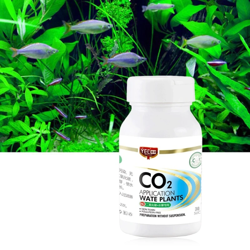 Tabletas de CO2 para acuario, difusor de dióxido de carbono para agua viva, hierba de plantas 667A, 30 Uds.