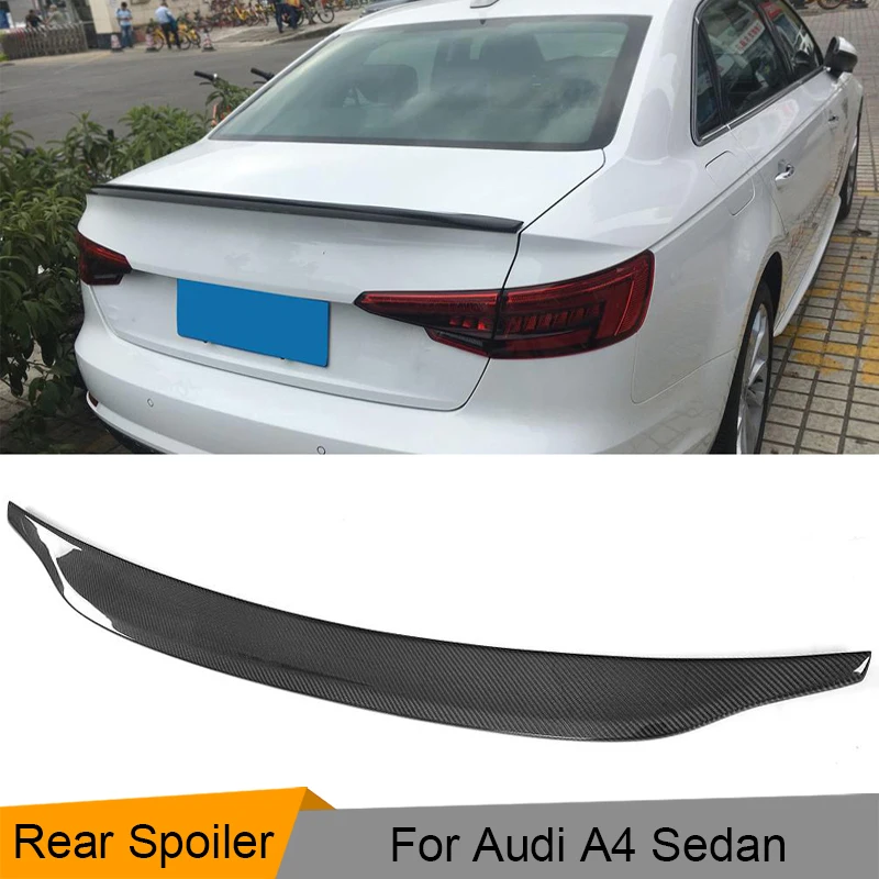 Автомобильный задний спойлер для багажника Audi A4 B8 B8.5 B9 Седан 4-дверный 2009-2018
