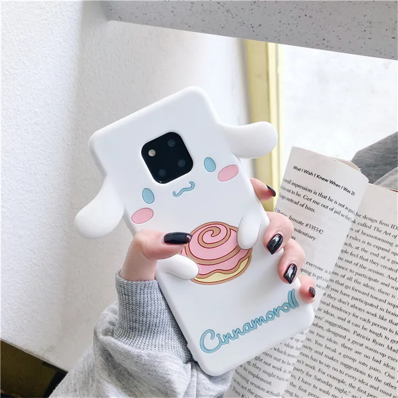 3D мультфильм Cinnamoroll силиконовый чехол для huawei P20 Lite 2019 P30 Pro Коврики 30 20 20X Nova 5 5i 4 4e 3