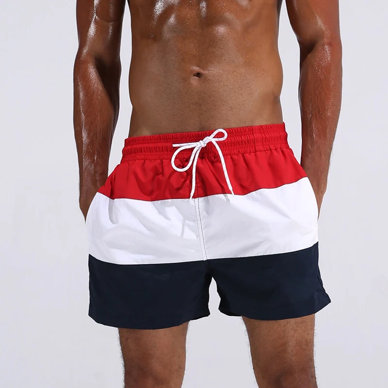 Bañadores cortos de secado rápido para hombre, pantalón corto de natación en la playa, para surf, ropa de baño, vacaciones